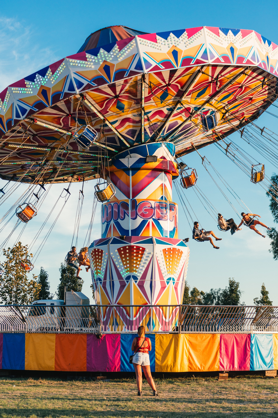 Rides in the theme park